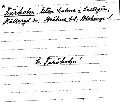 Bild på arkivkortet för arkivposten *Färholm