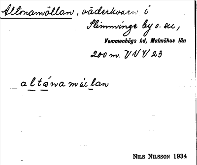 Bild på arkivkortet för arkivposten Altonamöllan