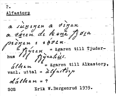 Bild på arkivkortet för arkivposten Alfastorp