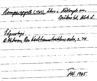 Bild på arkivkortet för arkivposten Hampespjell