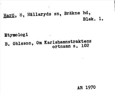 Bild på arkivkortet för arkivposten Harö