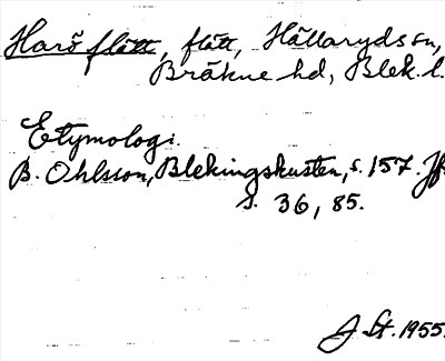 Bild på arkivkortet för arkivposten Haröflätt