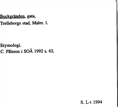 Bild på arkivkortet för arkivposten Bockgränden