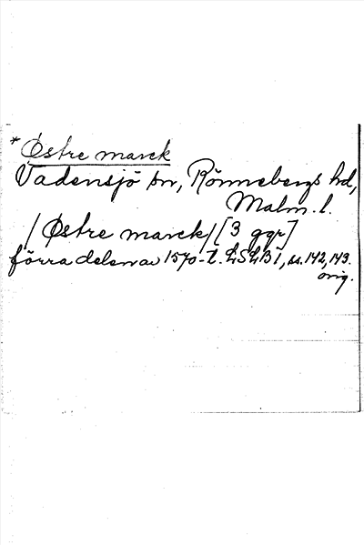 Bild på arkivkortet för arkivposten Østre marck