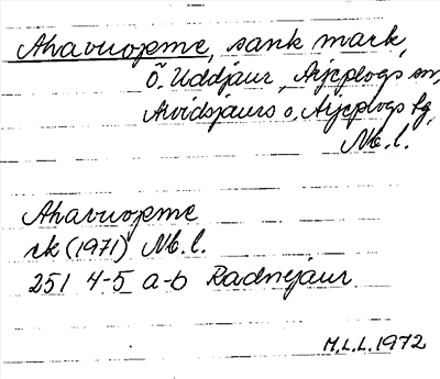 Bild på arkivkortet för arkivposten Ahavuopme