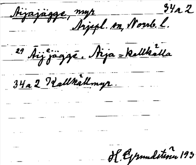 Bild på arkivkortet för arkivposten Aijajägge