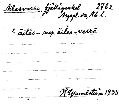 Bild på arkivkortet för arkivposten Ailesvarre