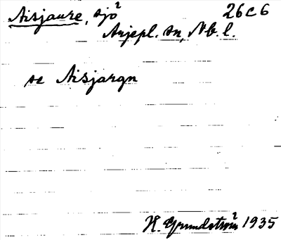 Bild på arkivkortet för arkivposten Aisjaure