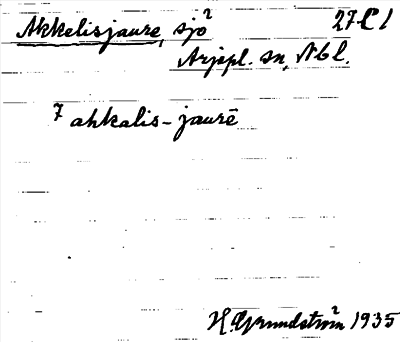 Bild på arkivkortet för arkivposten Akkelisjaure