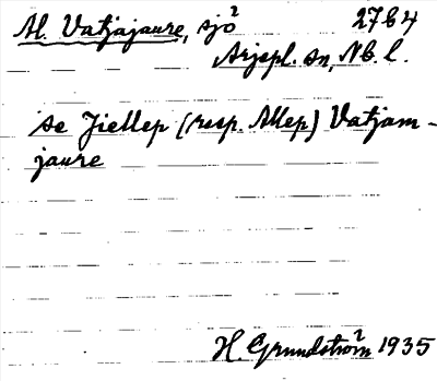 Bild på arkivkortet för arkivposten Al. Vatjajaure