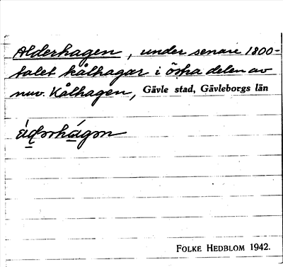 Bild på arkivkortet för arkivposten Alderhagen