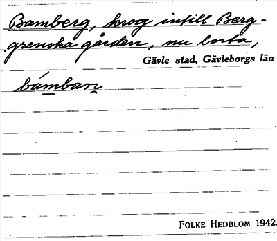 Bild på arkivkortet för arkivposten Bamberg