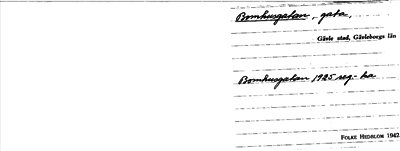 Bild på arkivkortet för arkivposten Bomhusgatan