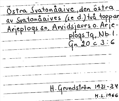 Bild på arkivkortet för arkivposten Östra Svatonåaive