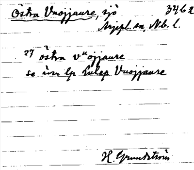 Bild på arkivkortet för arkivposten Östra Vuojjaure