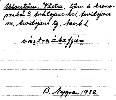 Bild på arkivkortet för arkivposten Abborrtjärn, Västra