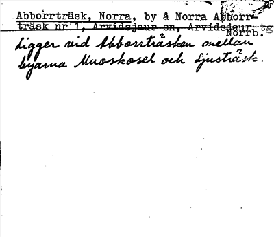 Bild på arkivkortet för arkivposten Abborrträsk, Norra
