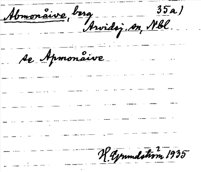 Bild på arkivkortet för arkivposten Abmonåive