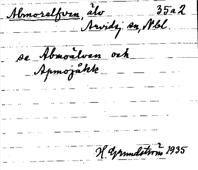 Bild på arkivkortet för arkivposten Abmorelfven