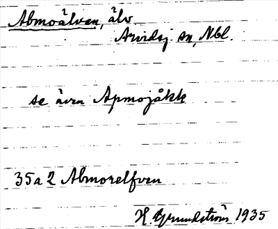Bild på arkivkortet för arkivposten Abmoälven