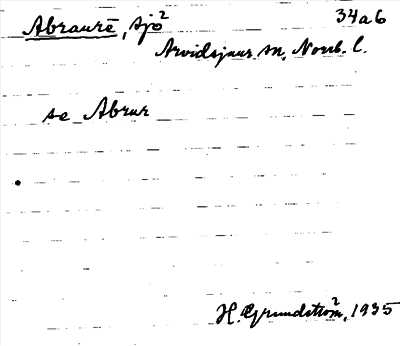 Bild på arkivkortet för arkivposten Abraure