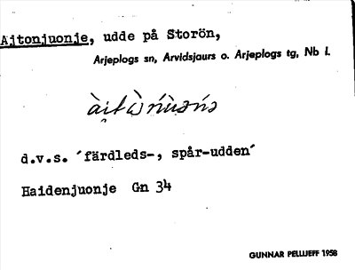 Bild på arkivkortet för arkivposten Ajtonjuonje