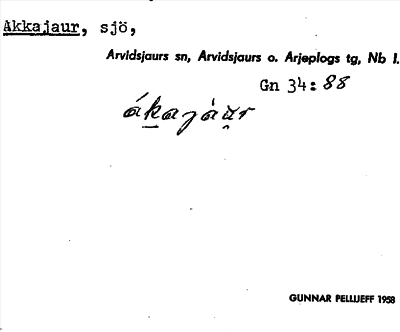 Bild på arkivkortet för arkivposten Akkajaur