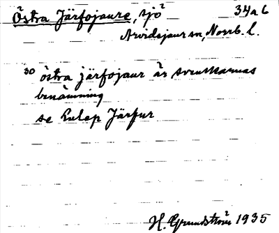 Bild på arkivkortet för arkivposten Östra Järfojaure