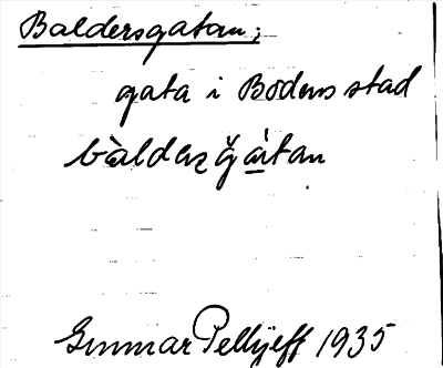 Bild på arkivkortet för arkivposten Baldersgatan