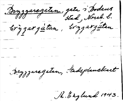 Bild på arkivkortet för arkivposten Bryggaregatan