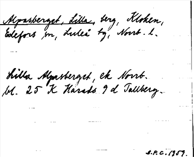 Bild på arkivkortet för arkivposten Alpasberget, Lilla