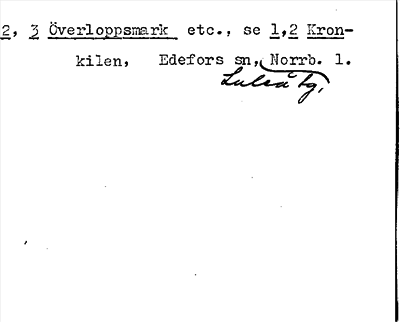 Bild på arkivkortet för arkivposten Överloppsmark, se 1,2 Kronkilen