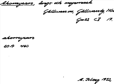 Bild på arkivkortet för arkivposten Ahomyran