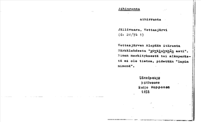 Bild på arkivkortet för arkivposten Aihinranta