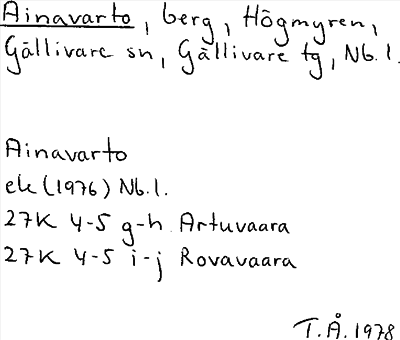 Bild på arkivkortet för arkivposten Ainavarto