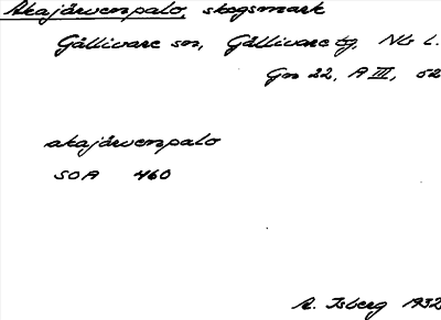 Bild på arkivkortet för arkivposten Akajärvenpalo