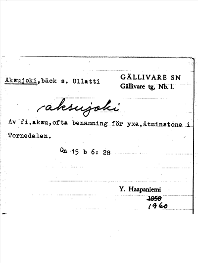 Bild på arkivkortet för arkivposten Aksujoki