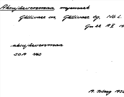 Bild på arkivkortet för arkivposten Aksujärvenmaa