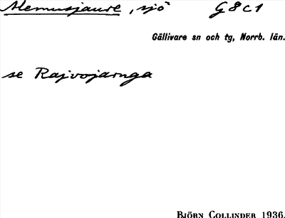 Bild på arkivkortet för arkivposten Alemusjaure