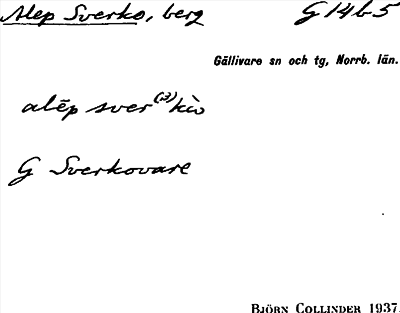 Bild på arkivkortet för arkivposten Alep Sverko