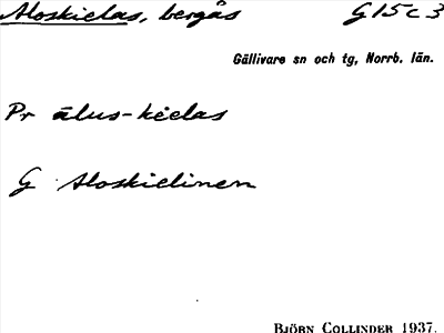 Bild på arkivkortet för arkivposten Aloskielas