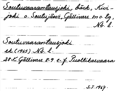Bild på arkivkortet för arkivposten Soutuvaarantausjoki