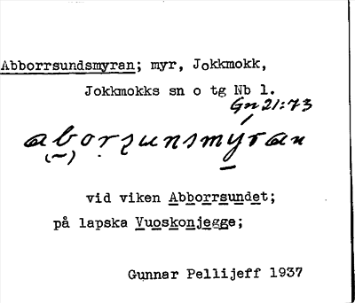Bild på arkivkortet för arkivposten Abborrsundsmyran
