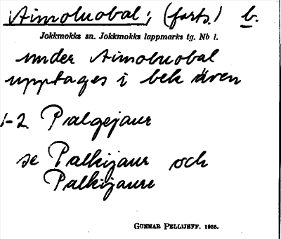 Bild på arkivkortet för arkivposten Aimoluobal