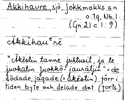 Bild på arkivkortet för arkivposten Akkihaure