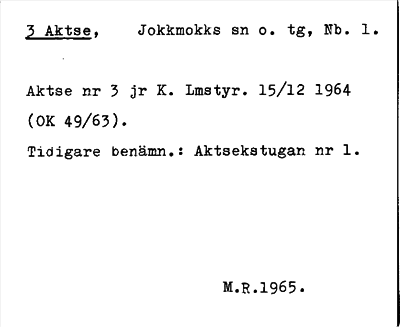 Bild på arkivkortet för arkivposten Aktse