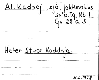 Bild på arkivkortet för arkivposten Al. Kadnej.