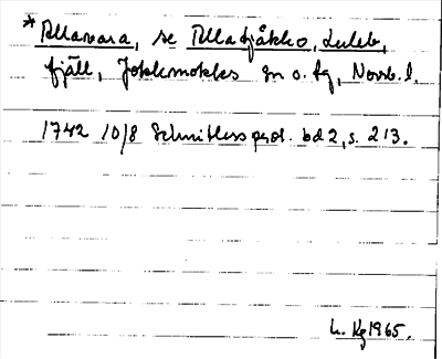 Bild på arkivkortet för arkivposten *Allavara, se Allatjåkko, Luleb