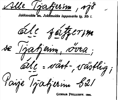 Bild på arkivkortet för arkivposten Alle Tjatjerim