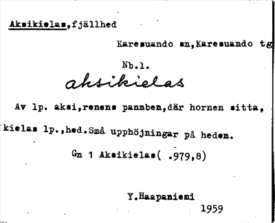 Bild på arkivkortet för arkivposten Aksikielas